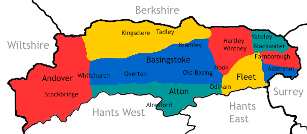 Hampshire North map